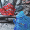 Mascara Hannya Japonesa ROJA, oni mask, mempo mask