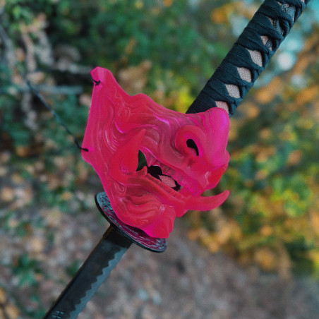 Mascara Hannya Japonesa ROSA, oni mask, mempo mask