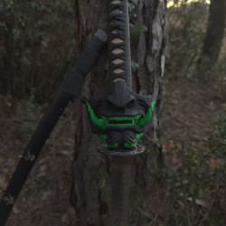 Mascara Hannya Japonesa PINTADA PERSONALIZADA, oni mask, mempo mask