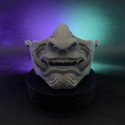 Mascara Hannya Japonesa SIN PINTAR, oni mask, mempo mask