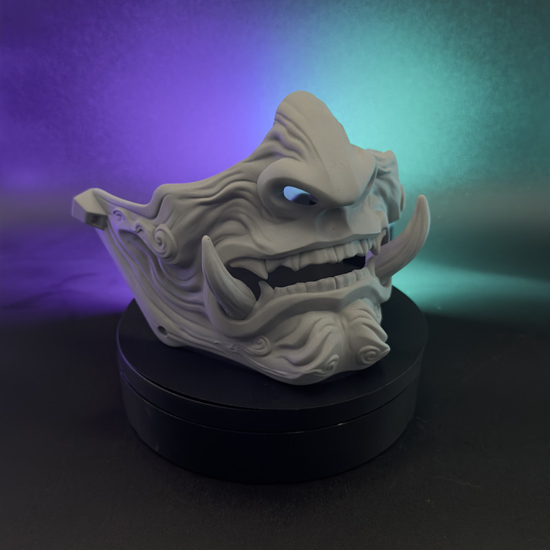 Mascara Hannya Japonesa SIN PINTAR, oni mask, mempo mask