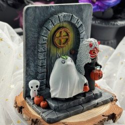 Figura Ghibli Totoro Sin Cara Halloween  Diorama