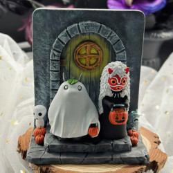 Figura Ghibli Totoro Sin Cara Halloween  Diorama